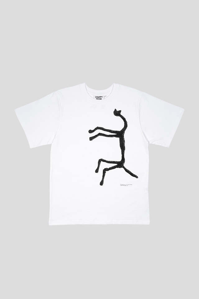 HEAD MOBILE : Giacometti cat T-shirts (M,L)