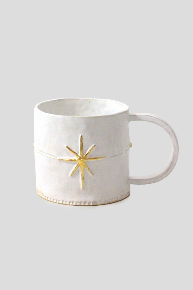 White winter Star mug