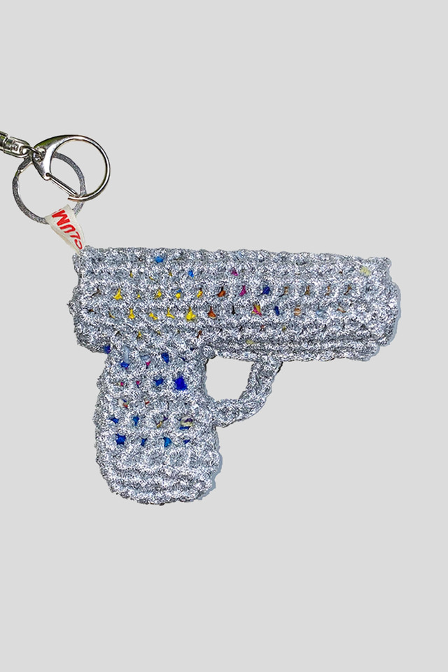 Handgun key ring - Silver