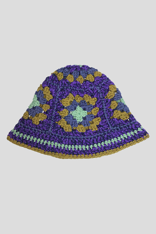 Granny square hat - Misty