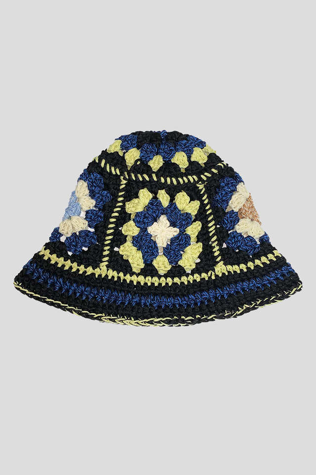 Granny square hat - Midnight