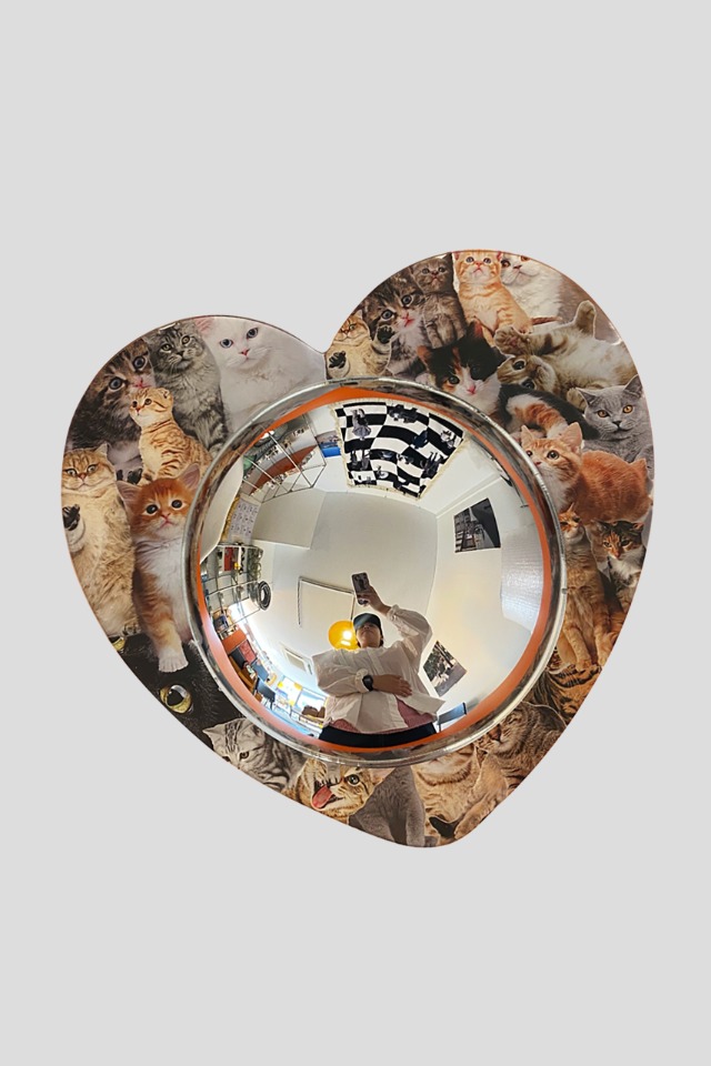 Love Cat Acrylic Convex Mirror