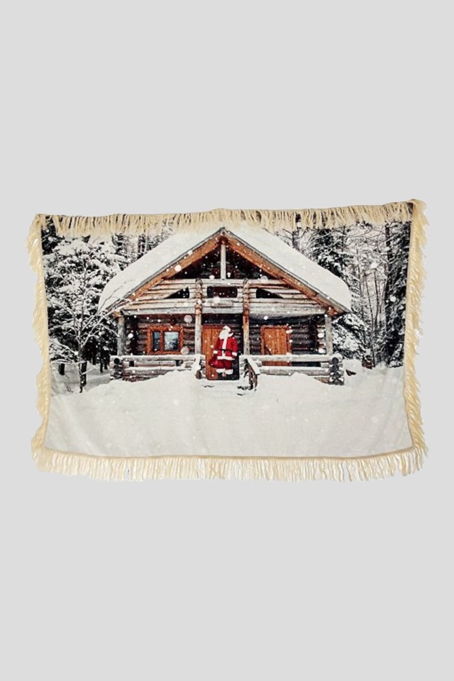Santa Village Blanket - horizontal