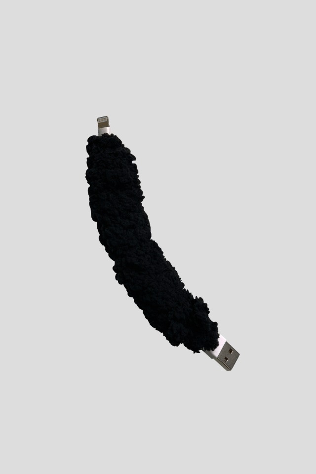 Fuzzy Mini Cable Black