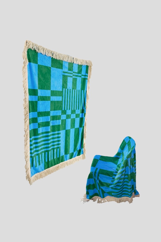 Checker ripe blanket (Blue&amp;Green)