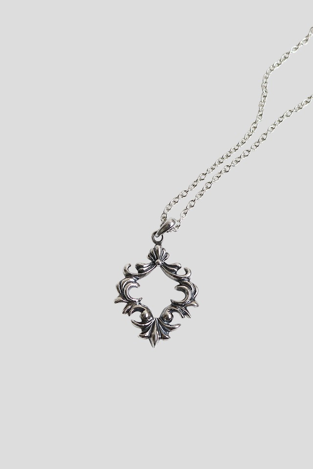 antiqued frame necklace