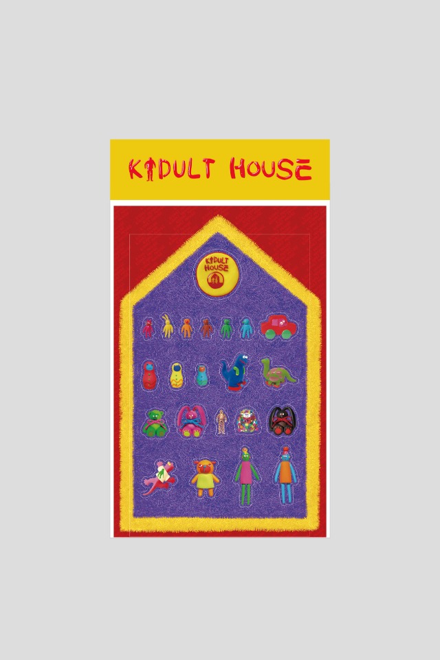 kidult house sticker