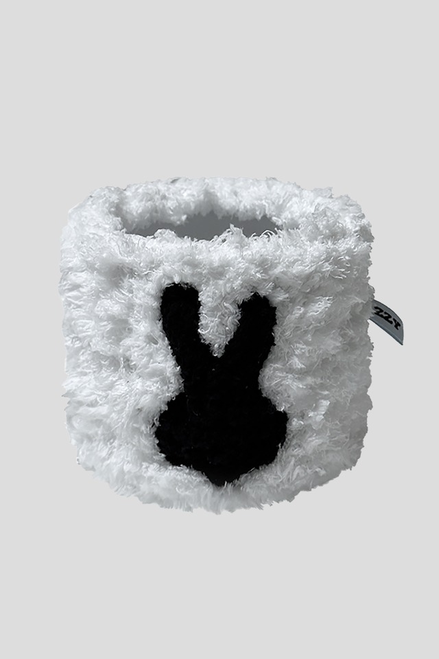 Fuzzy pot_Bunny Ver.1 (White)