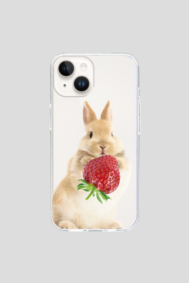 berry bunny phone case (White)