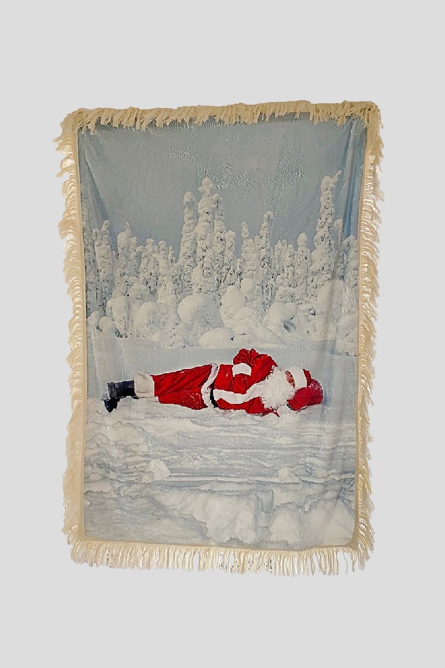 Sleeping Santa Blanket - Vertical