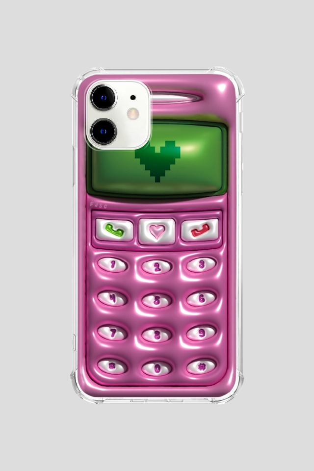 99 Retro Phone (pink) Clearcase