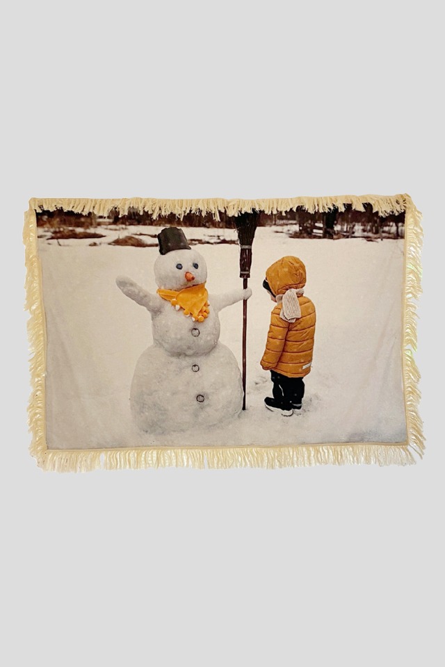 Snowman and Baby Blanket - Horizontal