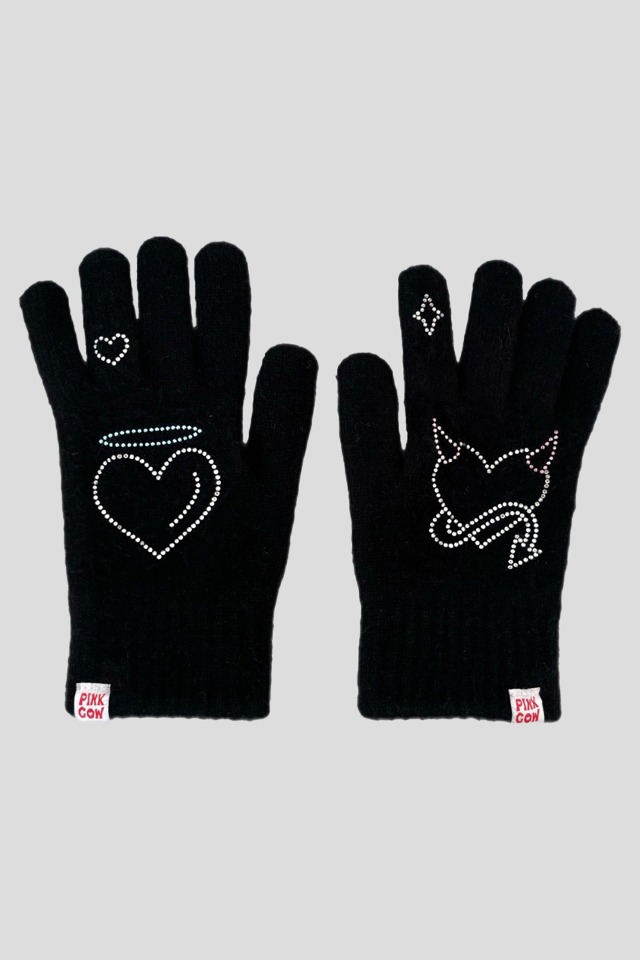 Angel &amp; Devil gloves (black)