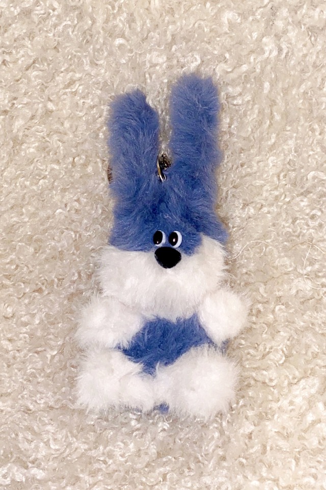 blue rabbit key ring