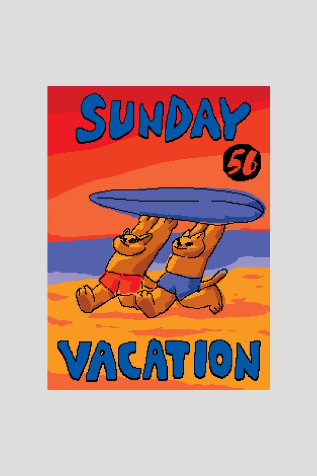 Charade Show 포스터 시리즈 M 3 Sunday vacation
