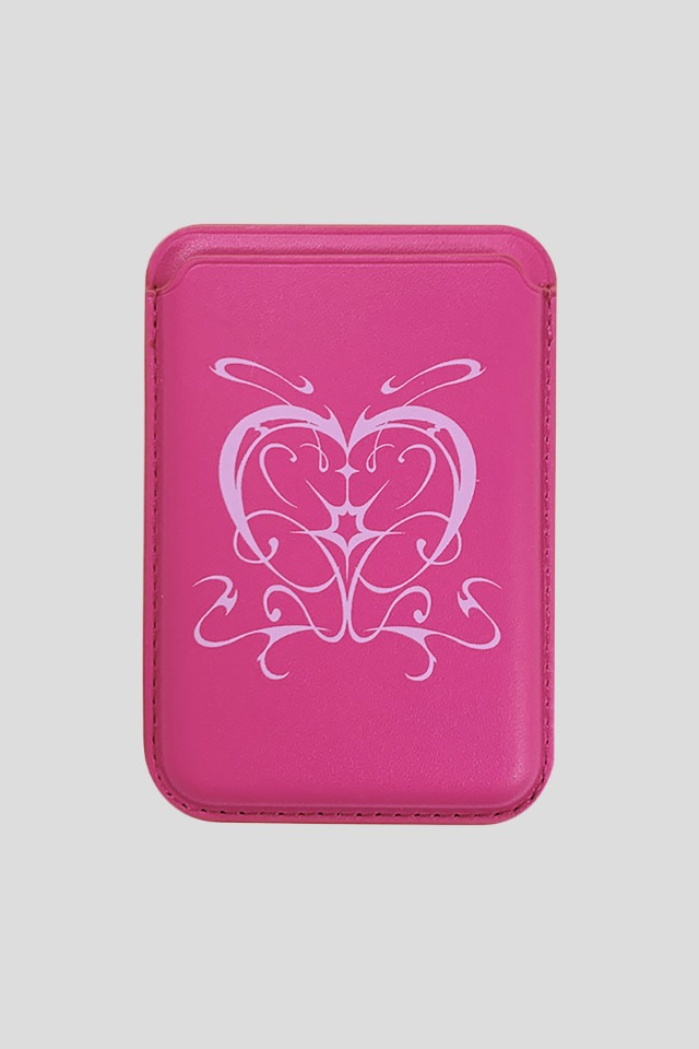 Strange LOVE Magsafe card wallet #PINK
